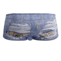 CandyMan Shorty Cowboy Denim Bleu